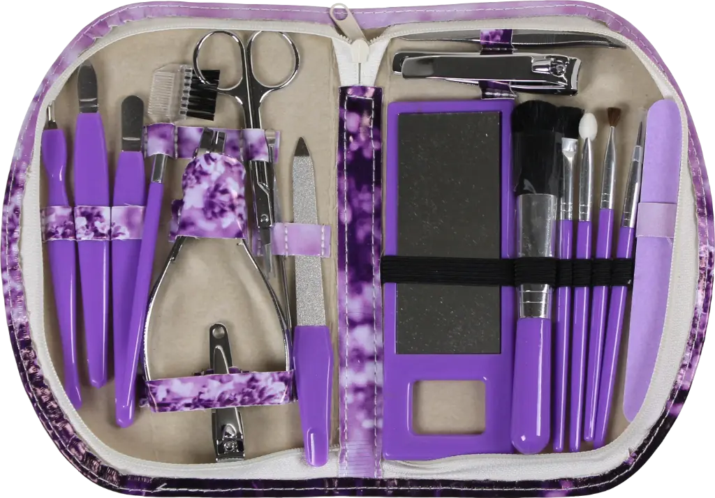 Wellys 18 Pieces Manicure Set "Lavender"