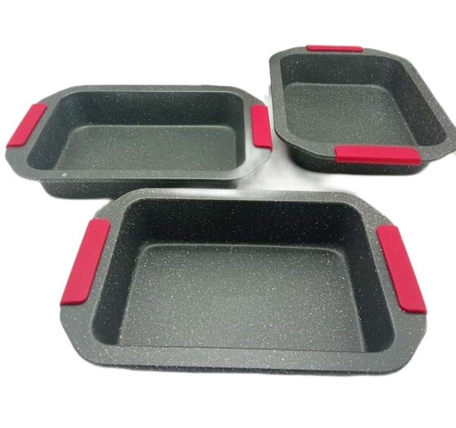 Platinum Cookware PL-CS1003S: 3-Piece Bake Pan Set