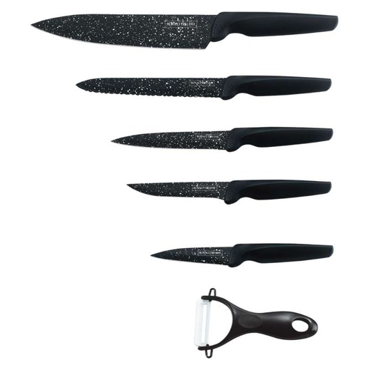 Royalty Line RL-MB5B: 6-Pieces Kitchen Knife Set