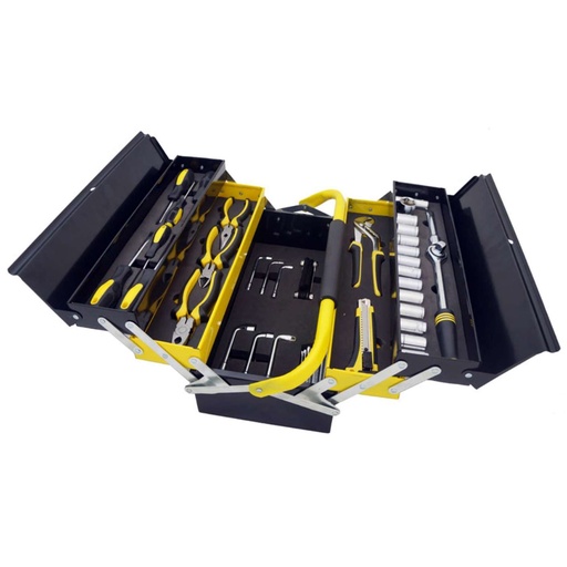 Manssberger 808.605: 58-Pieces Tool Set w/ 5 Compartment Cantilever Tool Box