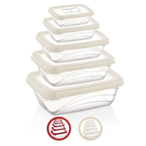 Herzberg 5 Pieces Bio Saver Box Set